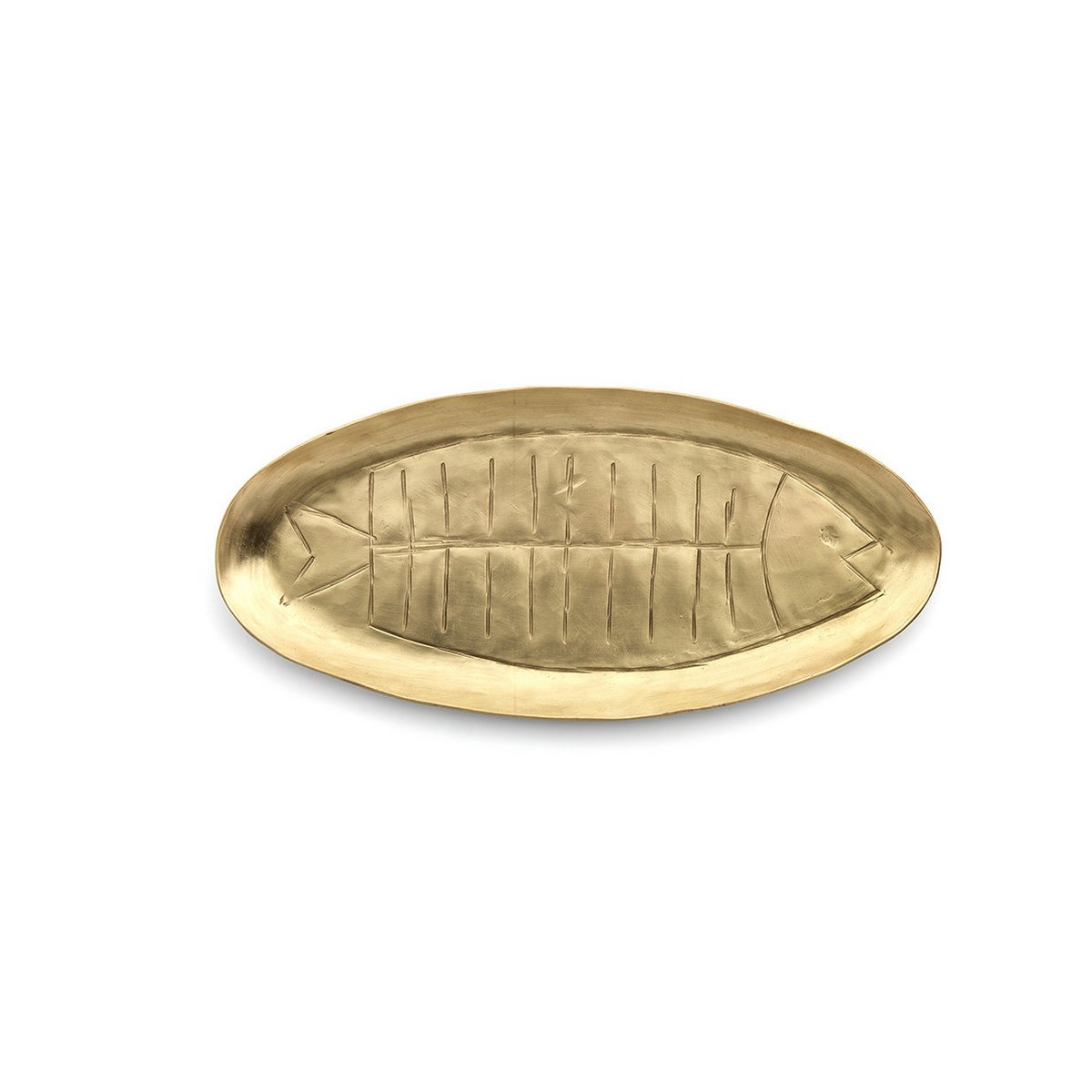 Dishy Fishy Tray – Messing | Goud