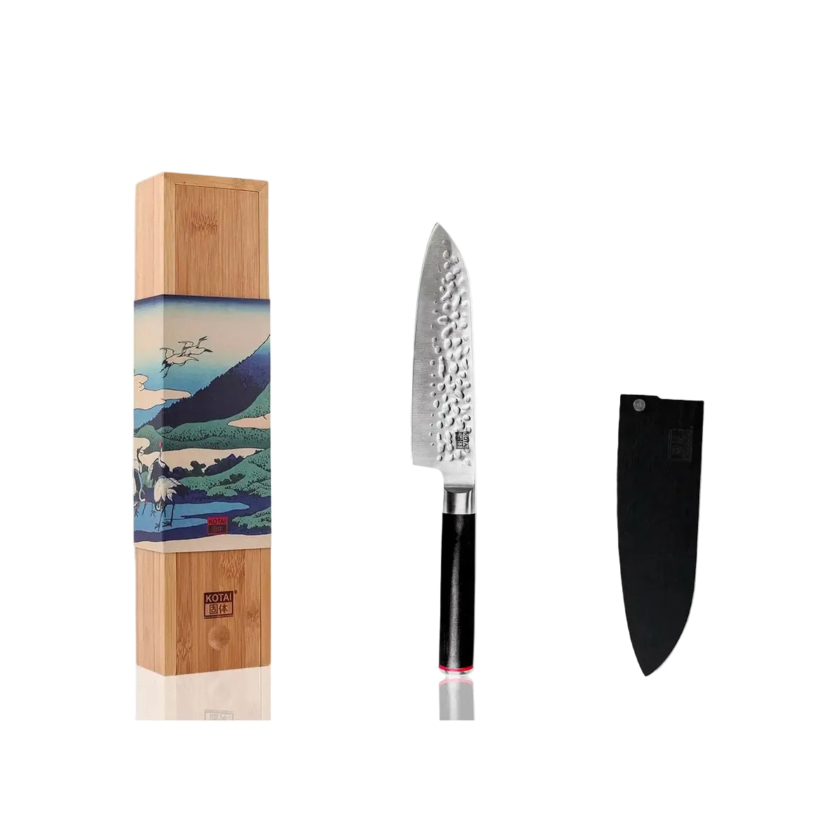 Santoku – Handgemaakt Japans mes 18 cm