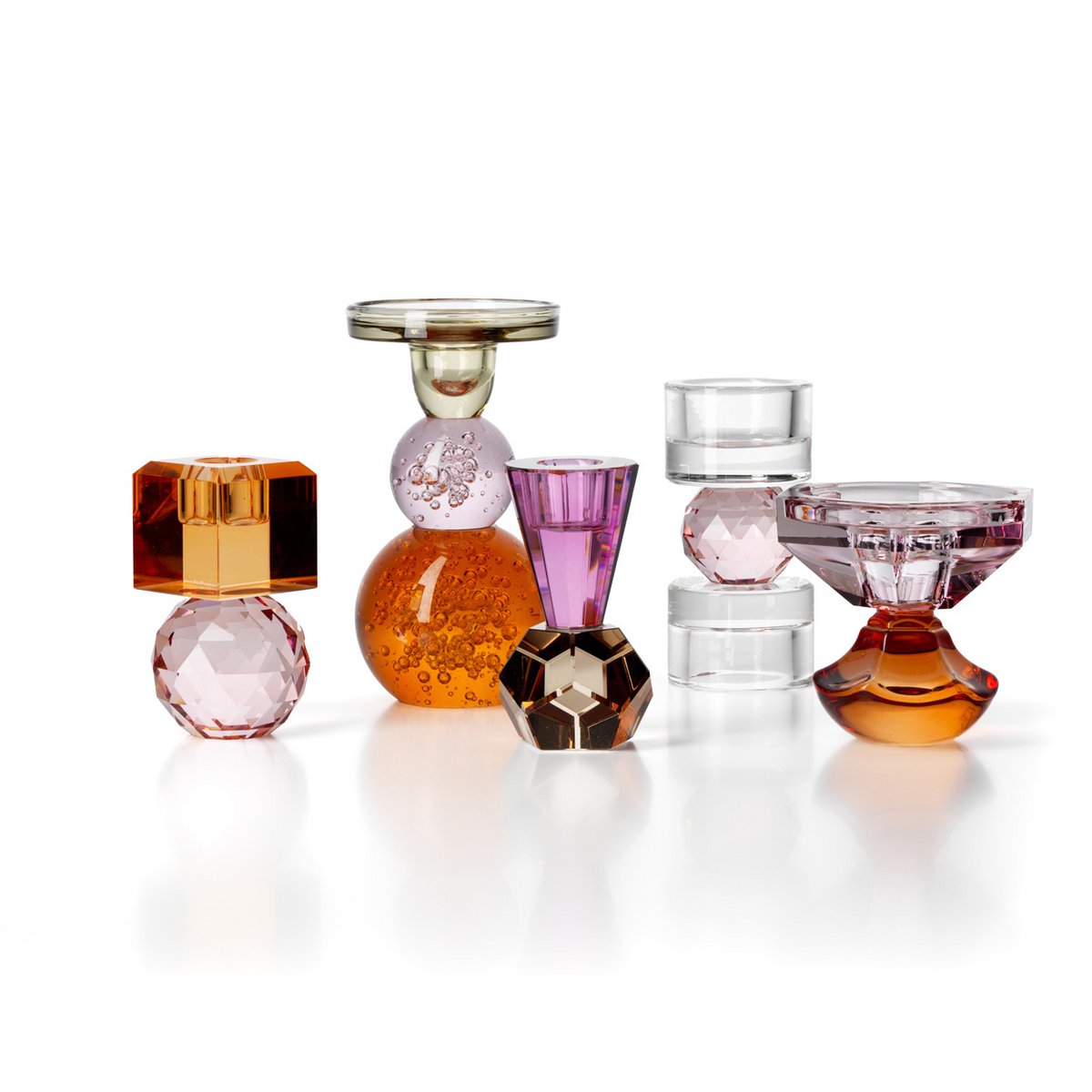Spirng Quartz Kandelaar – Gekleurd Glas