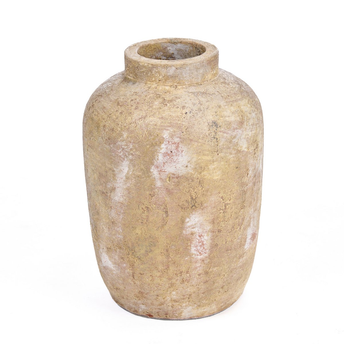 Clay Echo Vaas – Terracotta Crème (M)
