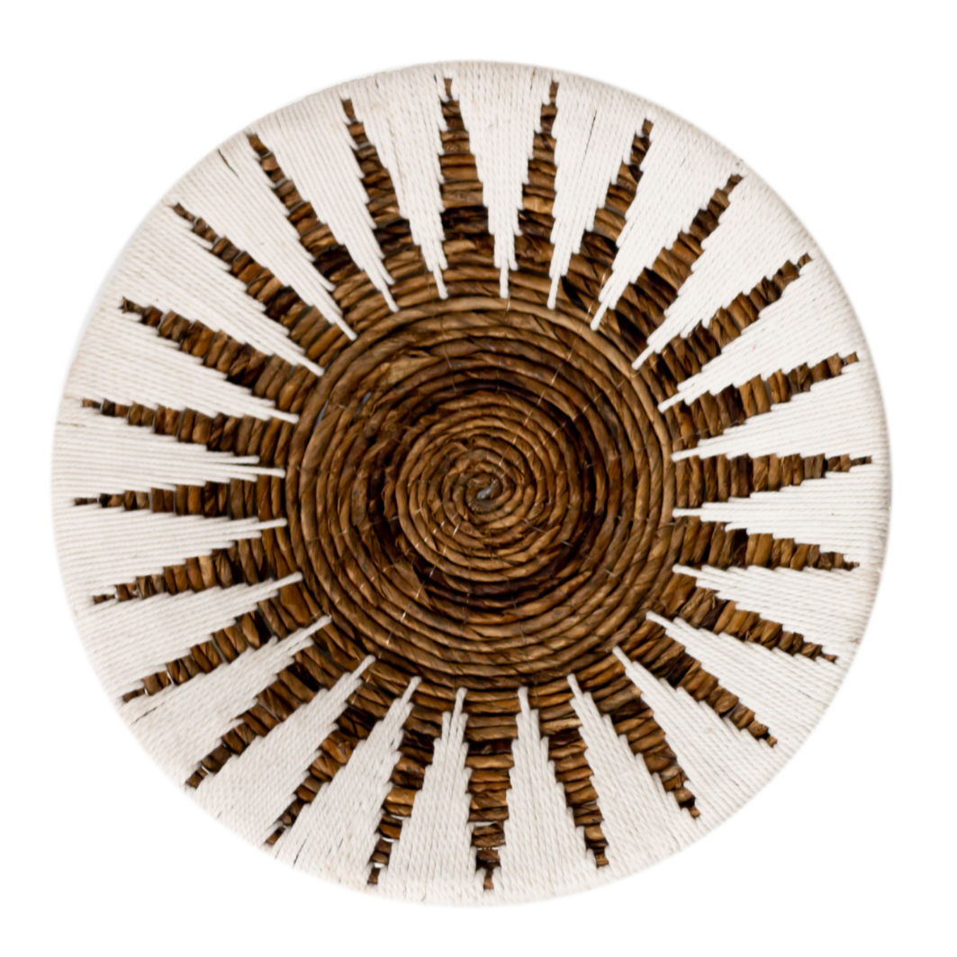 Mandala Wanddecoratie – Bananenvezels & Katoen