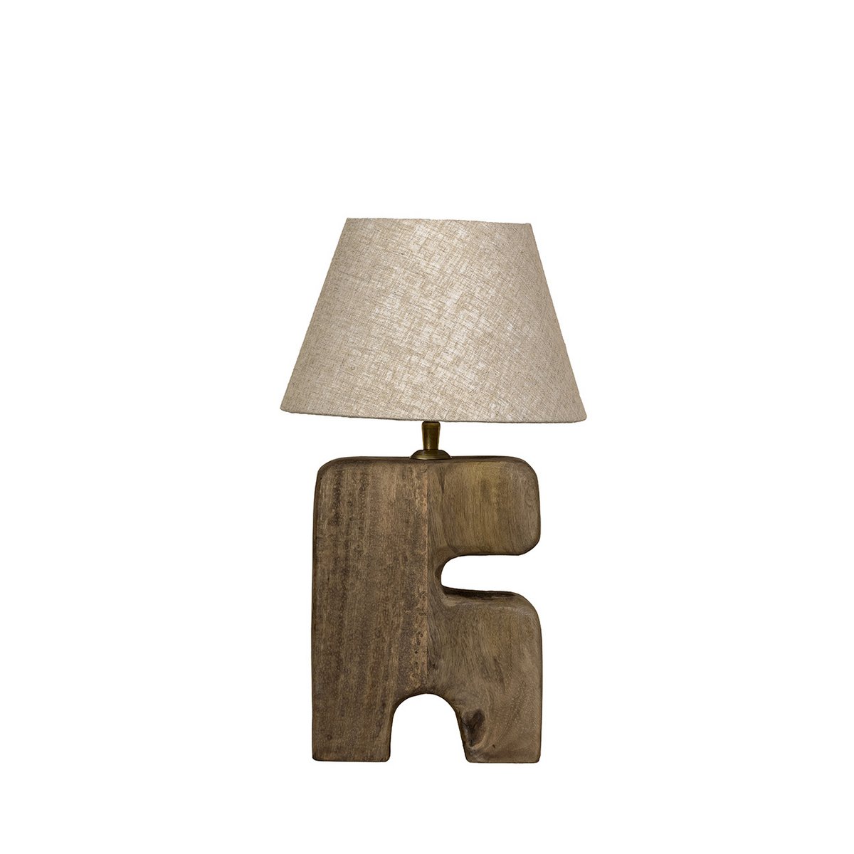 L'Objet Houten Tafellamp – Bruin (S)