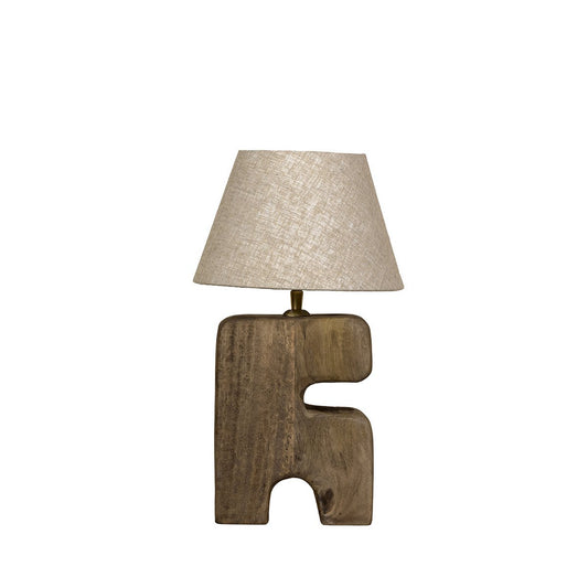 L'Objet Houten Tafellamp – Bruin (S)