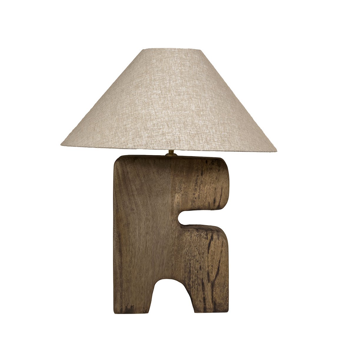 L'Objet Houten Tafellamp – Bruin (L)