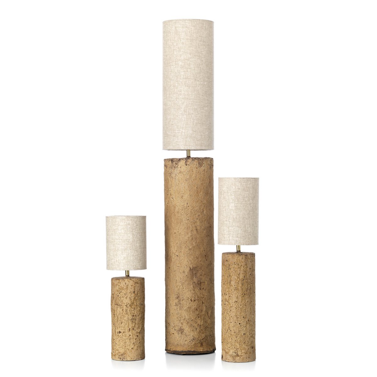 Totem Tafellamp – Papier-maché Modder (S)