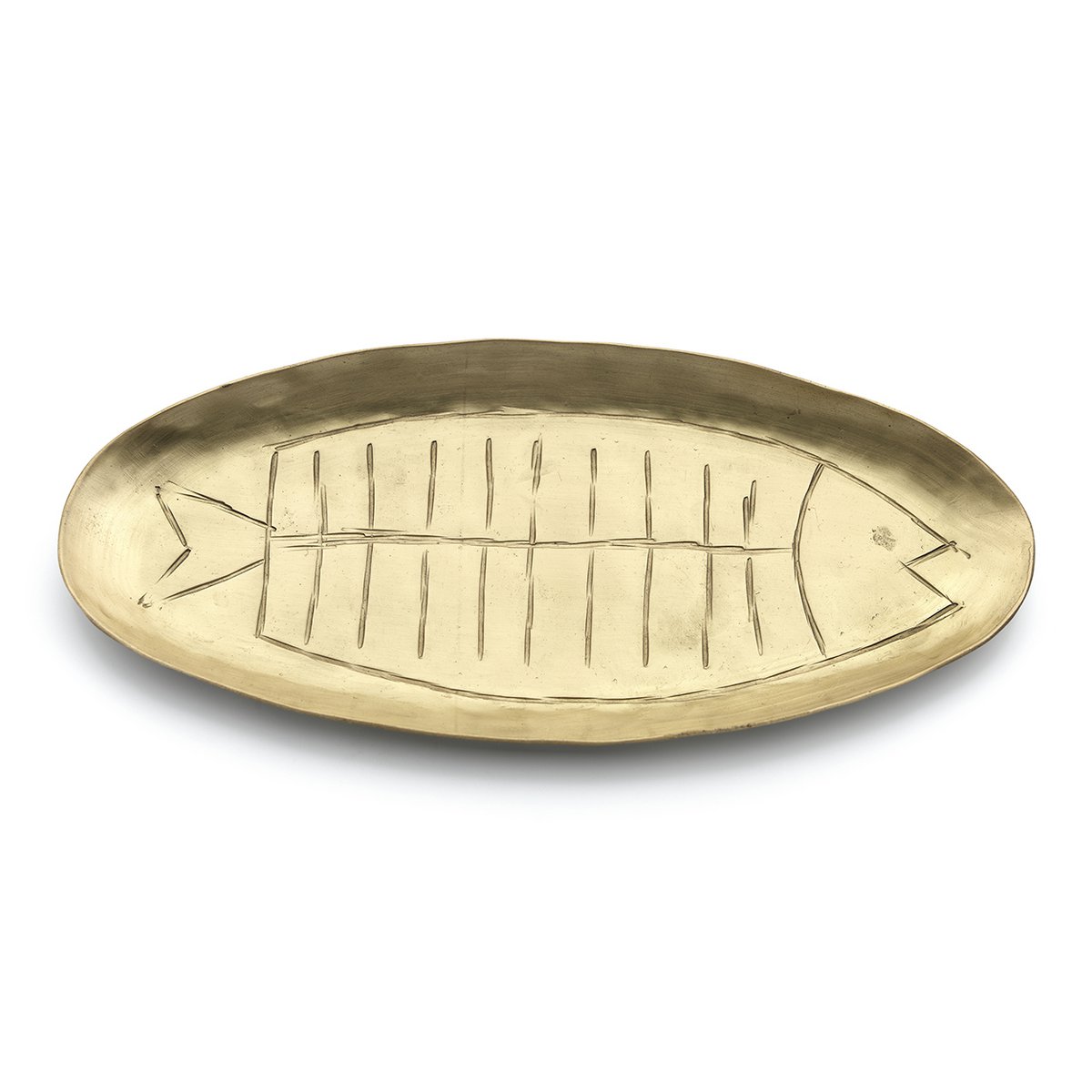 Dishy Fishy Tray – Messing | Goud