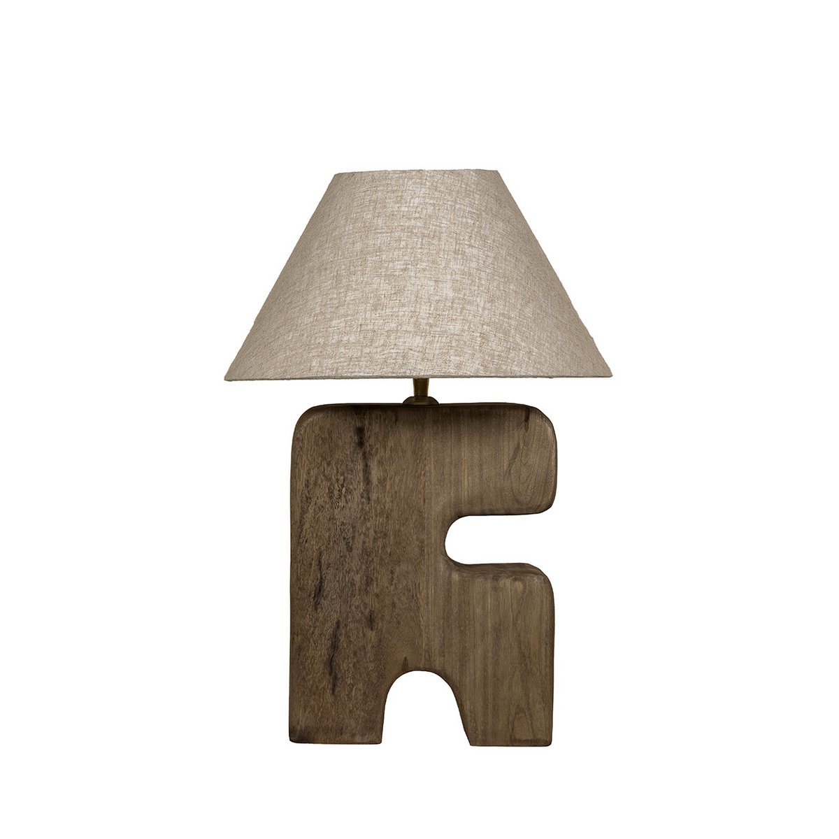 L'Objet Houten Tafellamp – Bruin (M)