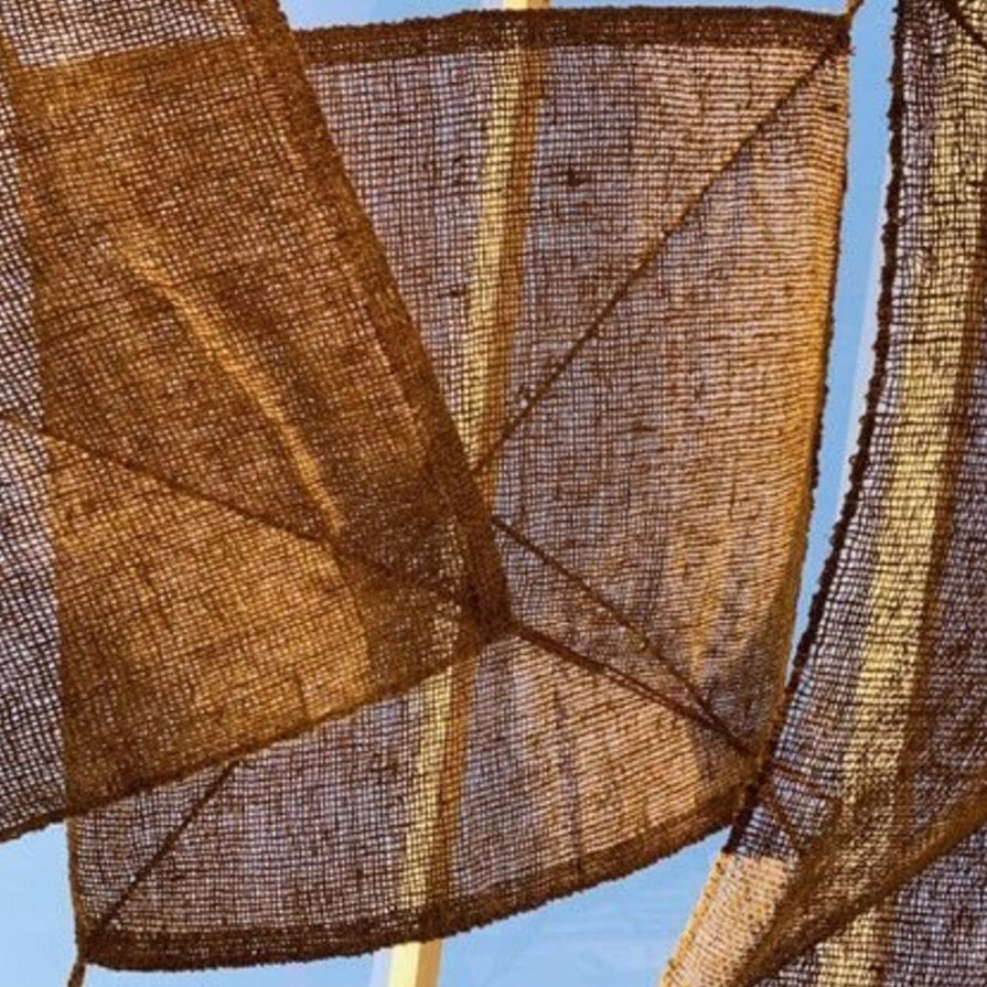 Coco Shade Rechthoekig – Handgeweven Kokosnoot Schaduwdoek