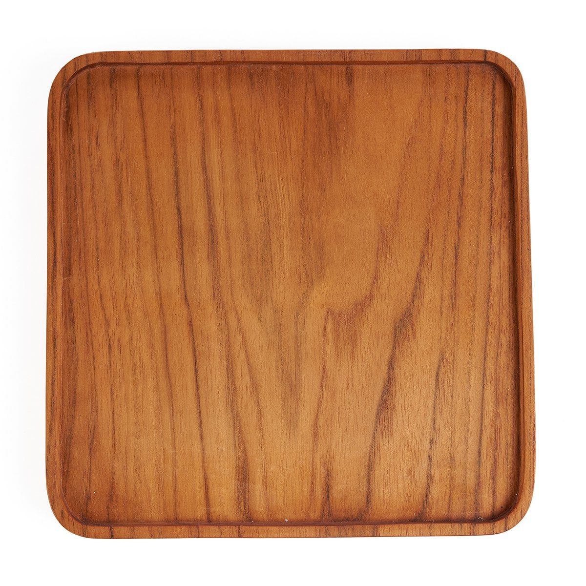 Teak Serveerbord – 20×20 cm