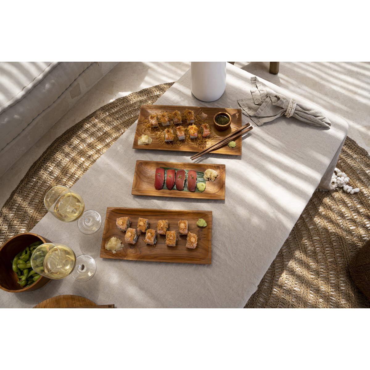 Linnen Tafelkleed – Beige 150×150 cm
